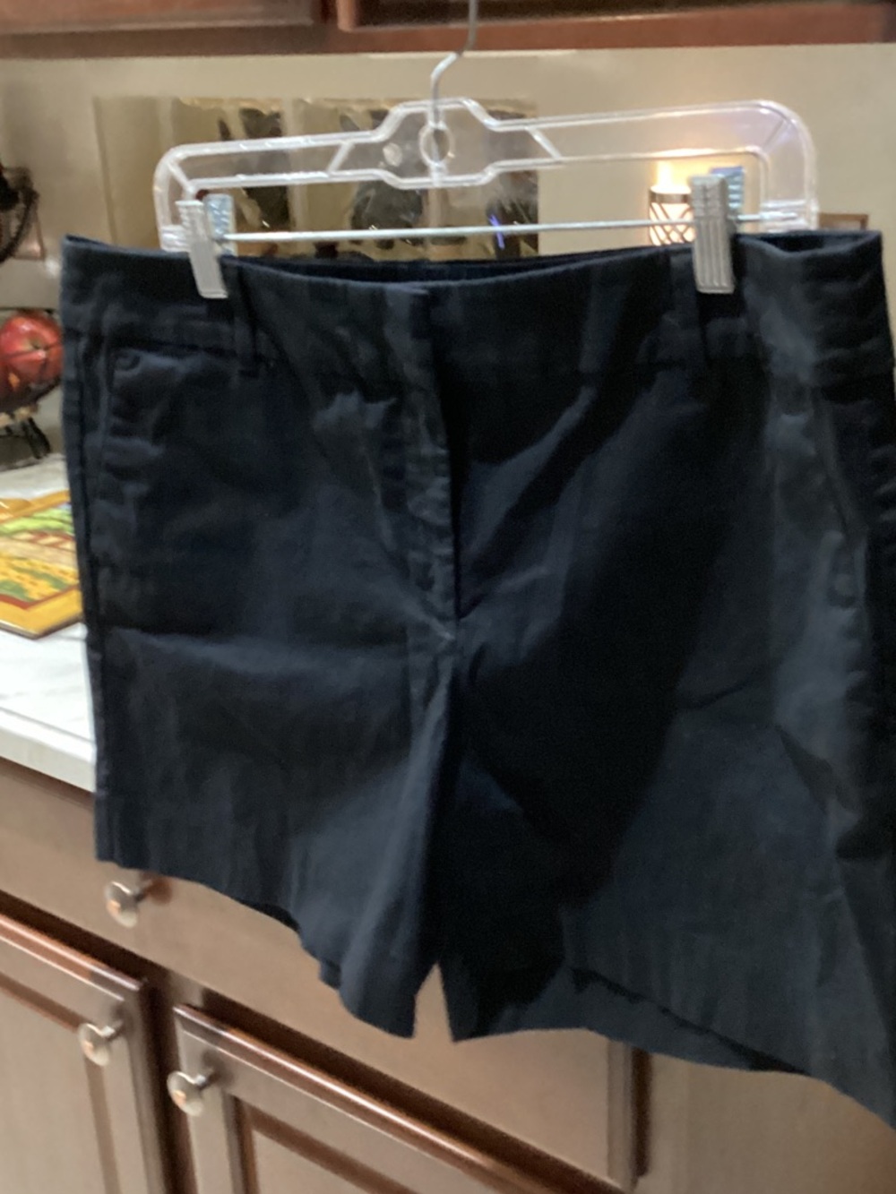 Ann Taylor Black High-Rise Tailored Shorts 6” Inseam